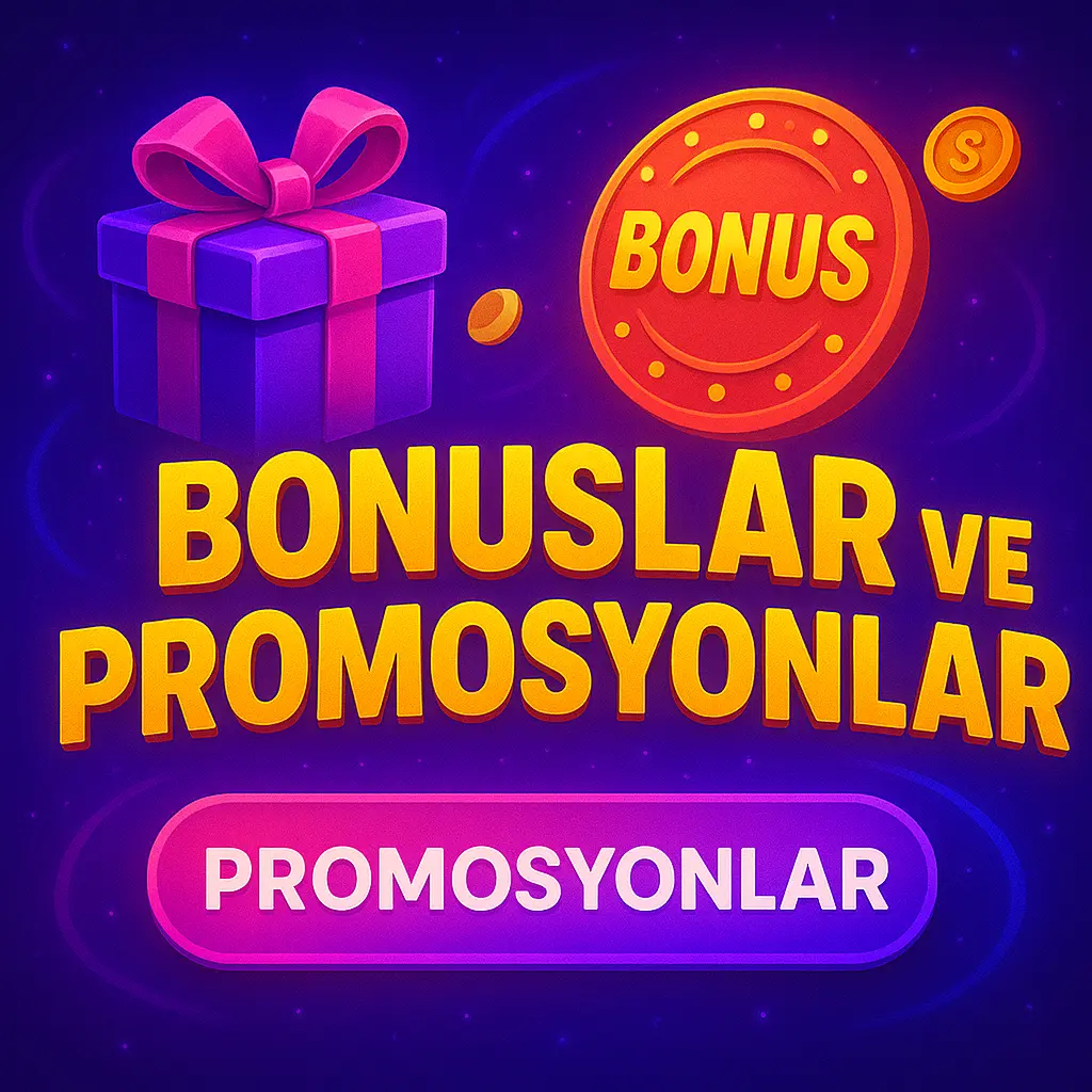 Bonuslar ve Promosyonlar Parlayan hediye kutusu ve bonus jetonu görseli
